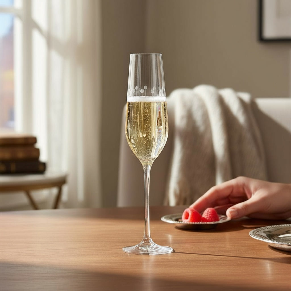 Flûte king louis en cristalin