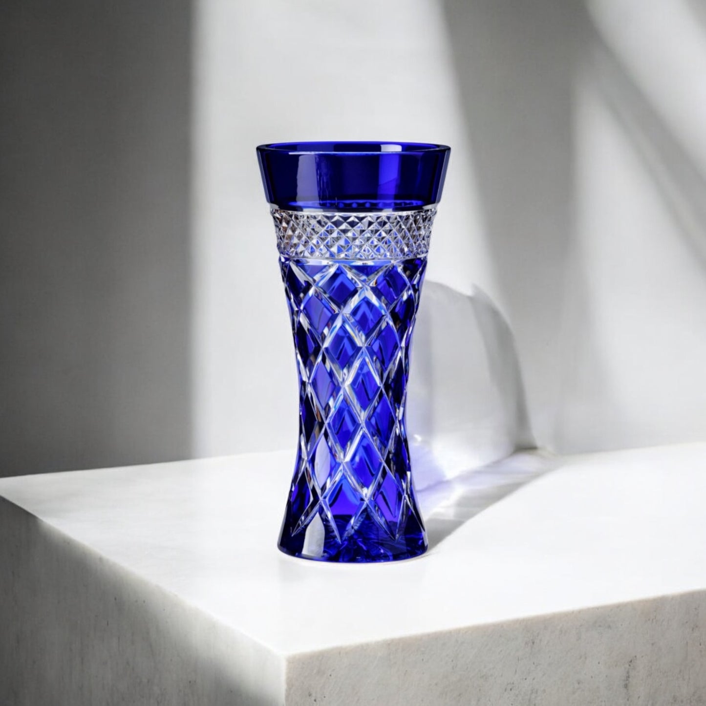 VASE CONIQUE GEORGES | BLEU – H 25.0 | Ø 13.0 CM