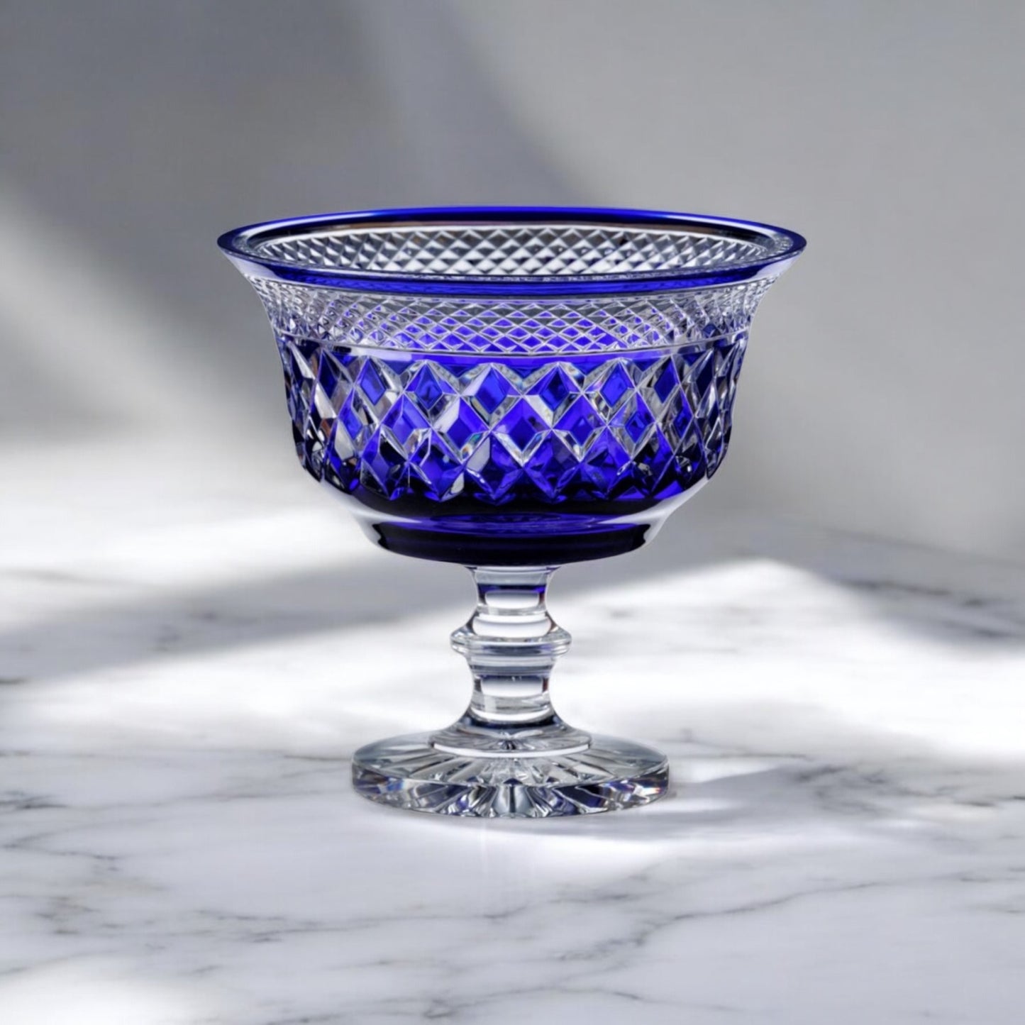 COUPE SUR PIED GEORGES | BLEU – H 19.0 | Ø 20.0 CM