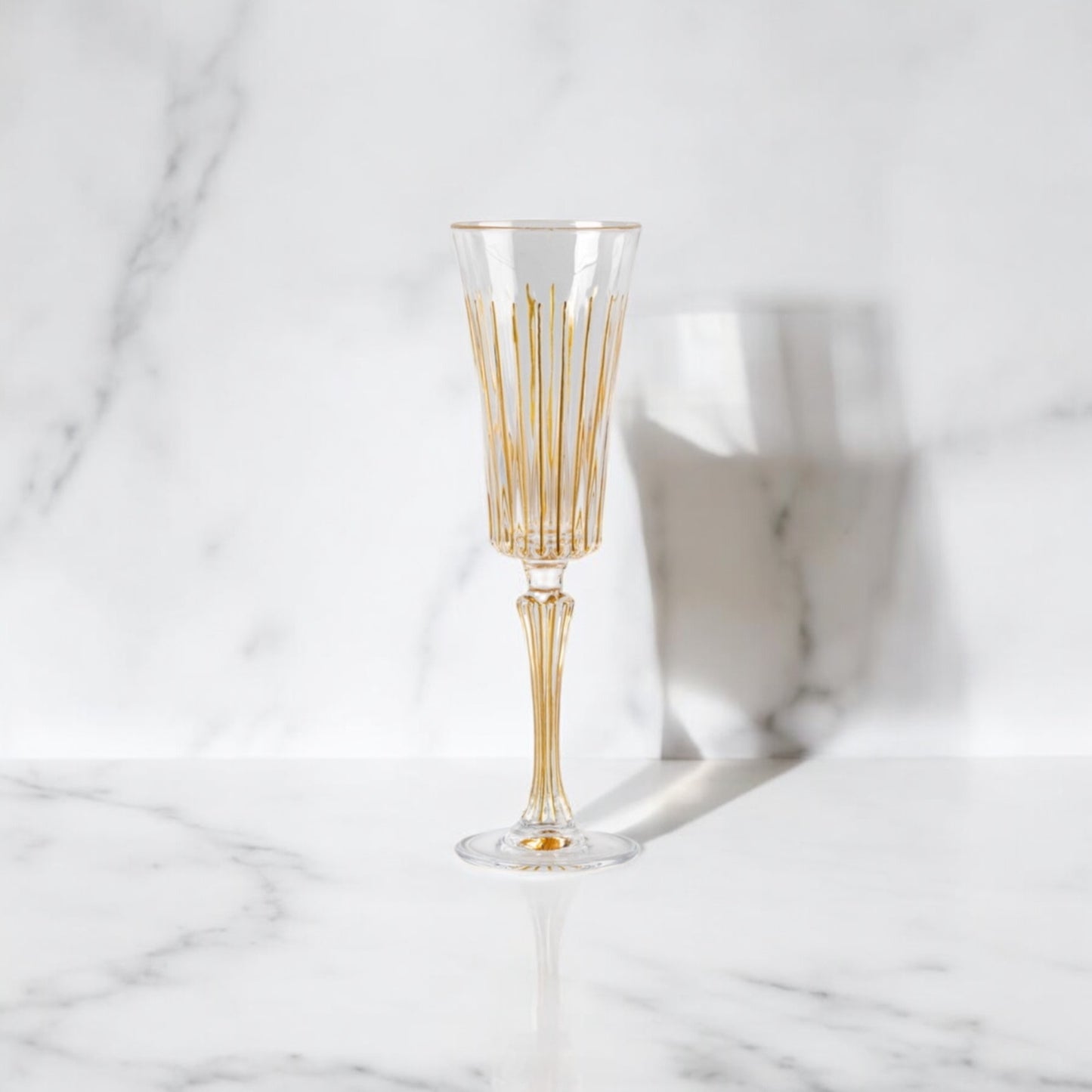 BOÎTE DE 6 FLÛTES À CHAMPAGNE - TIMELESS FULL GOLD 20CL