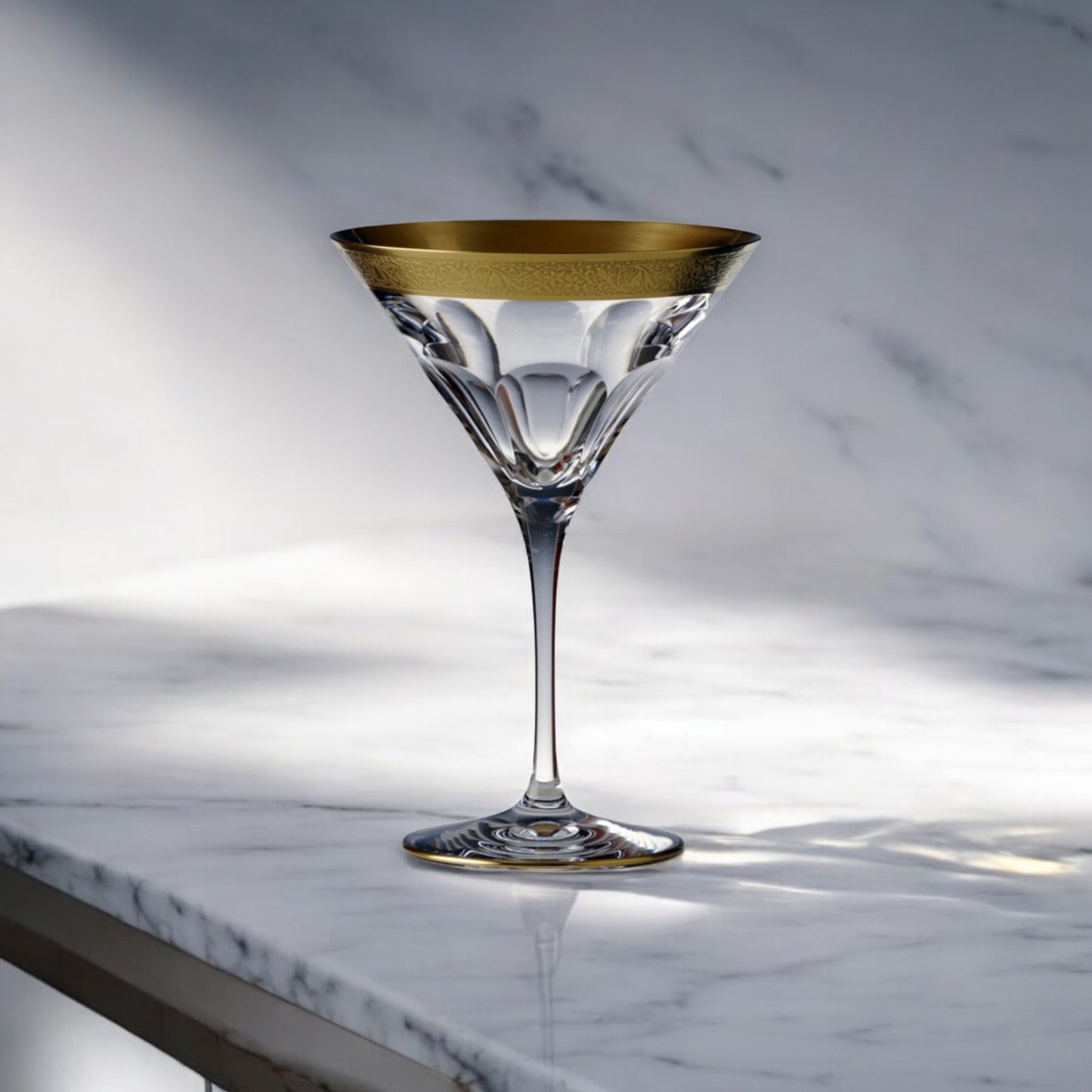 COF 6 VERRES A COCKTAIL N 9 EMPIRE – INCRUSTE OR | H 17.5 CM