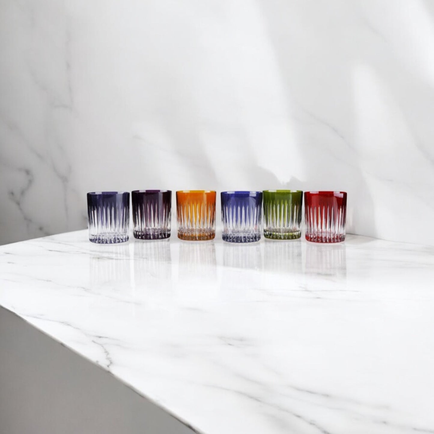 COFFRET DE 6 VERRES COULEURS -TIMELESS N*20