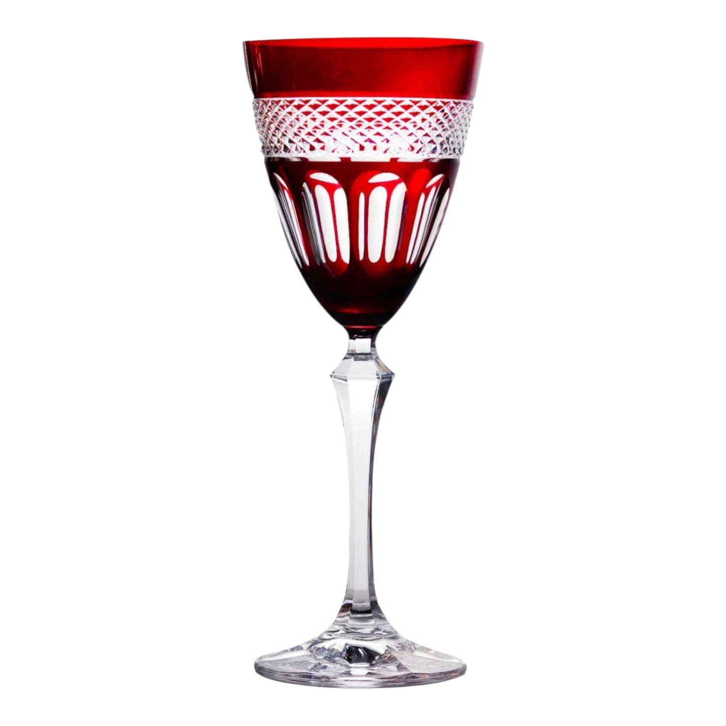 Verre à vin rouge Mireille rouge Noël