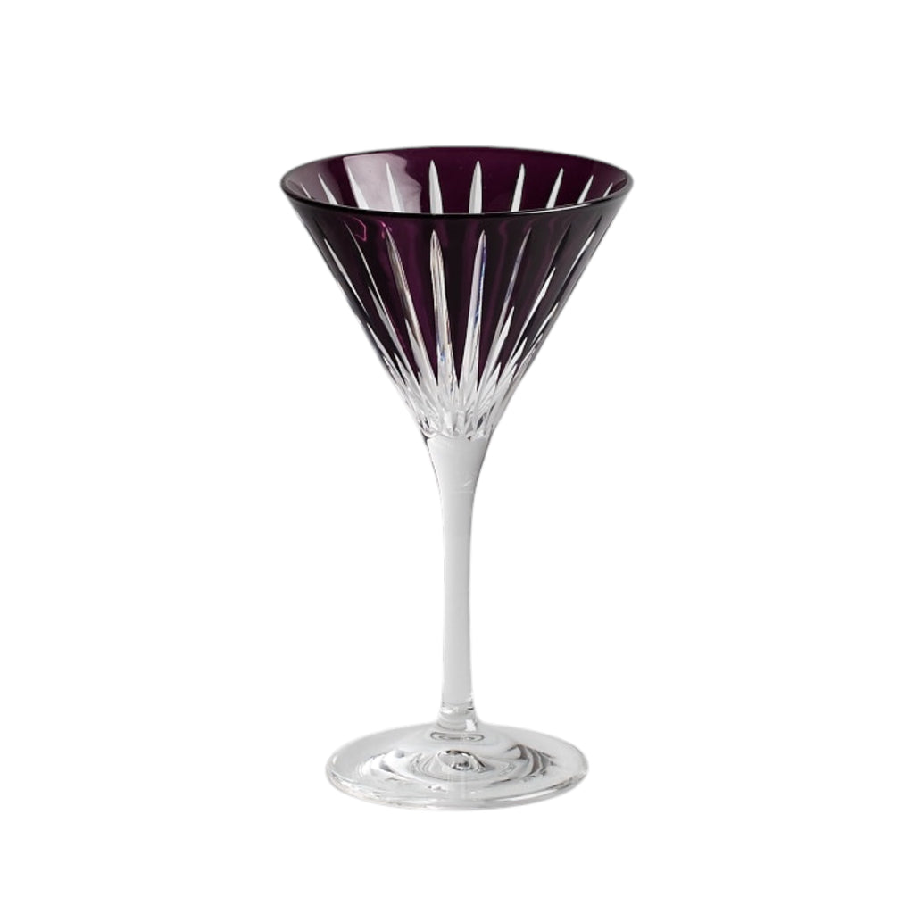 Boite de 6 verres Martini  Cristal sans plomb - 6 couleurs