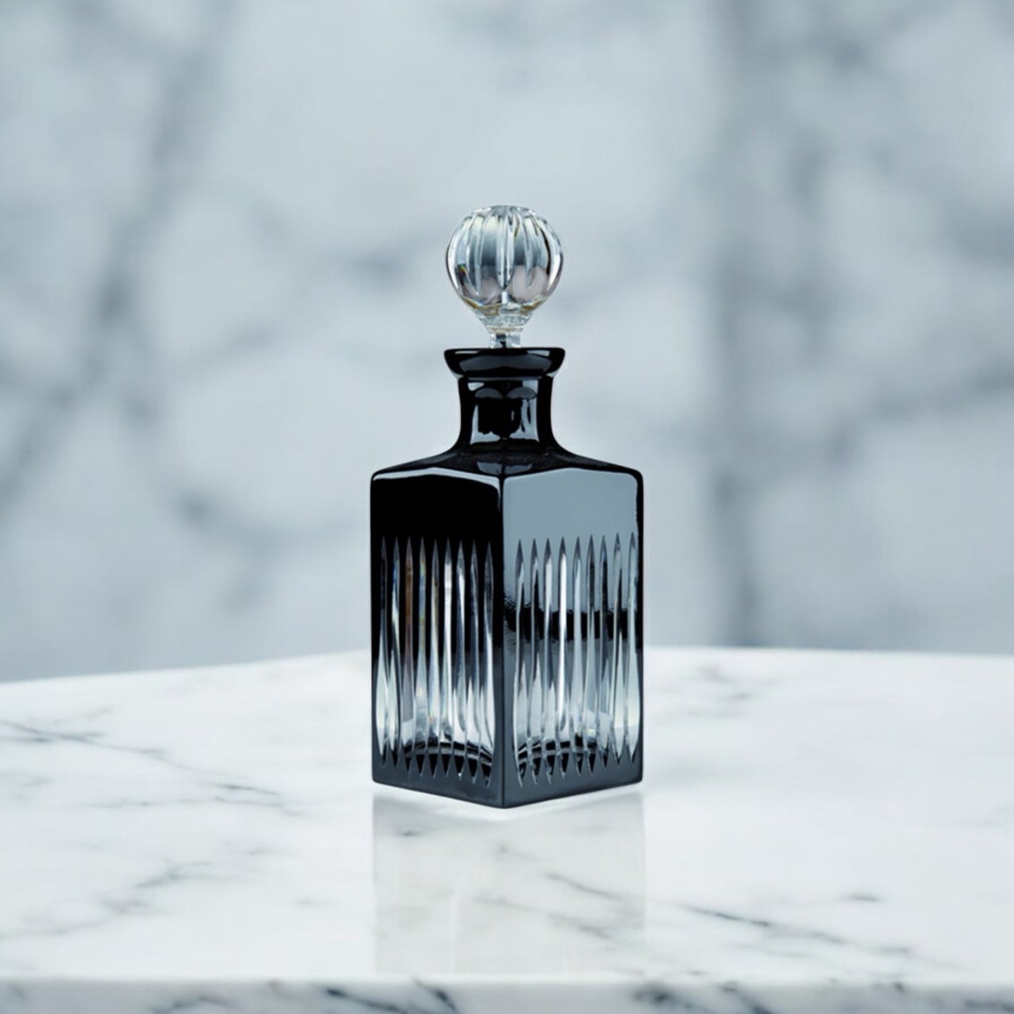 Carafe à Vin Cristal Et Argent Massif 925/1000