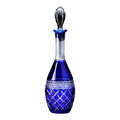 carafe à vin cristal Georges bleu 