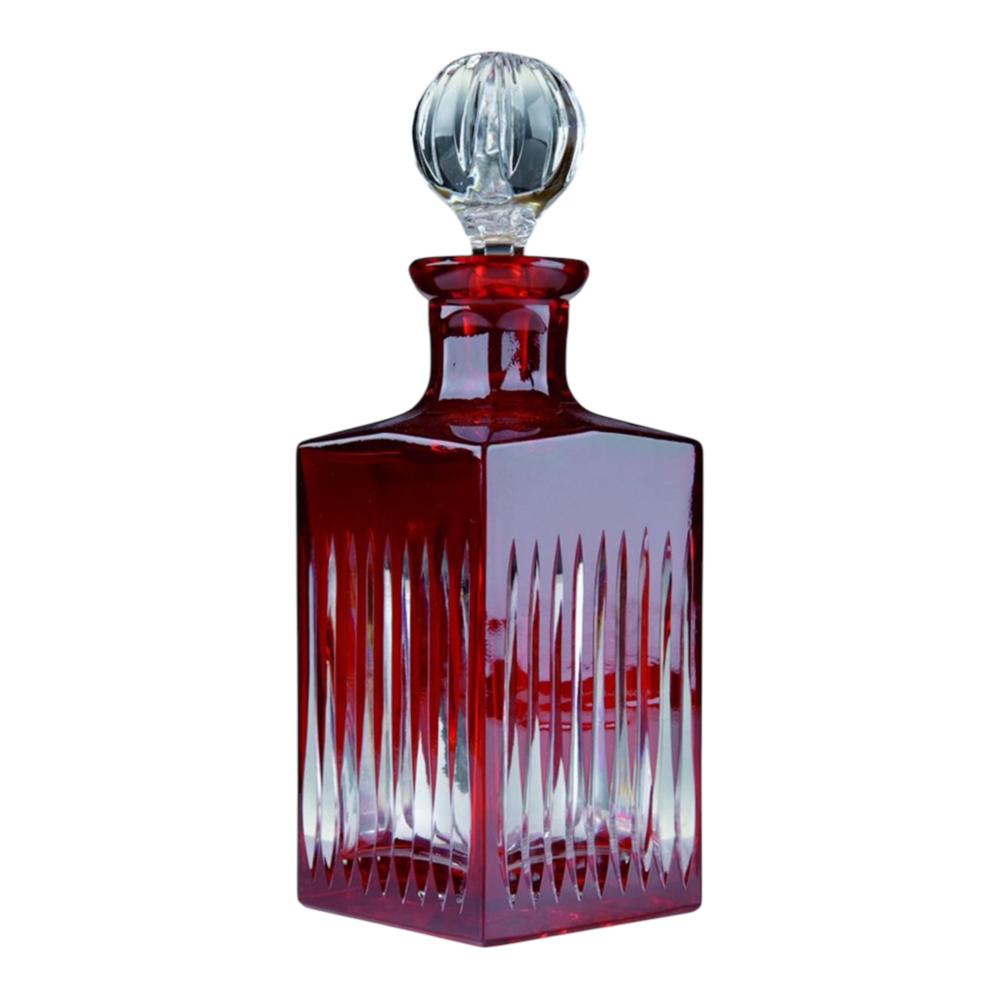 carafe à whisky timeless rouge