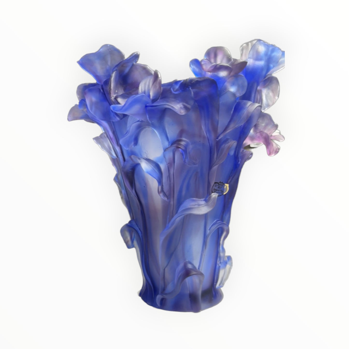 Coupe violette violet pâte de verre 