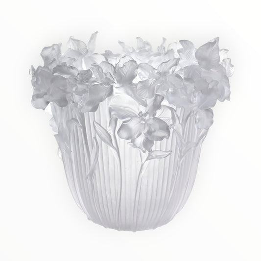 VASE IRIS SATINE H 26 DIA 30