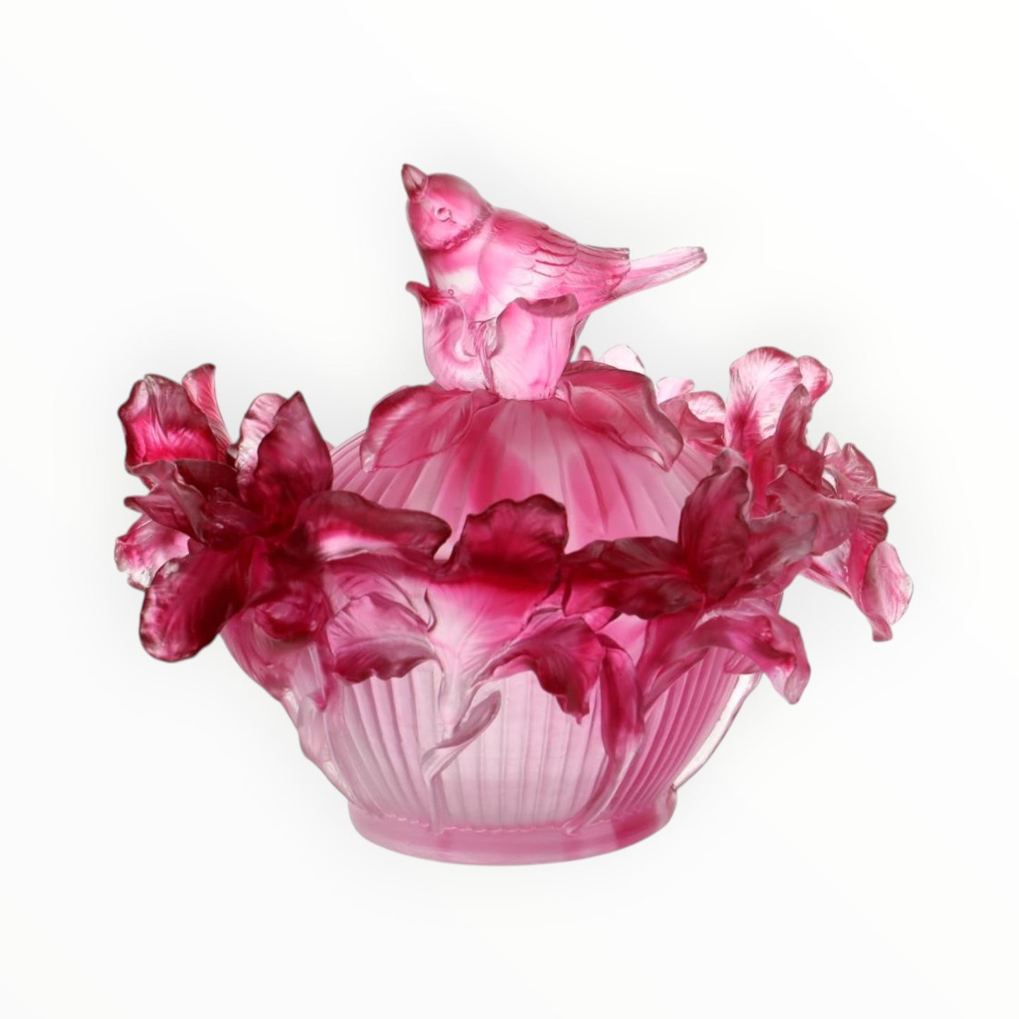 BONBONNIERE IRIS ROUGE H 15.0 | Ø 24.0 CM