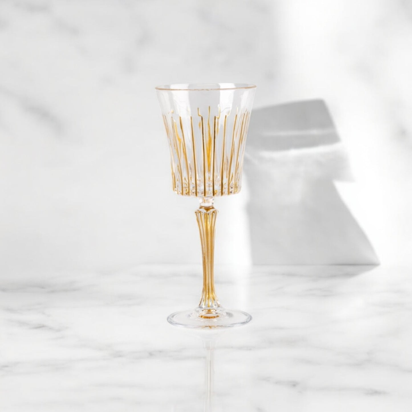 BOÎTE DE 6 VERRES À VIN BLANC N°3 -TIMELESS FULL GOLD 20CL