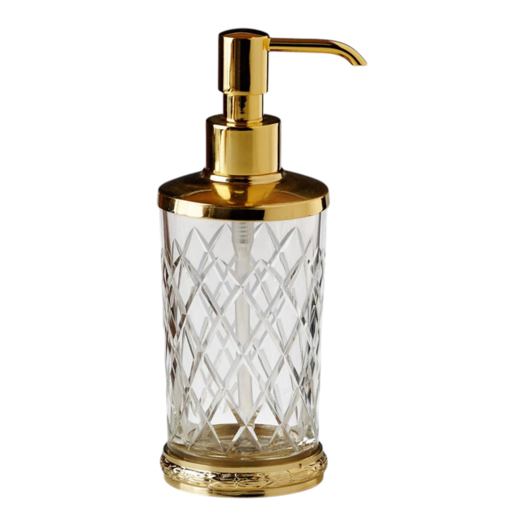 Pompe à savon en cristal 