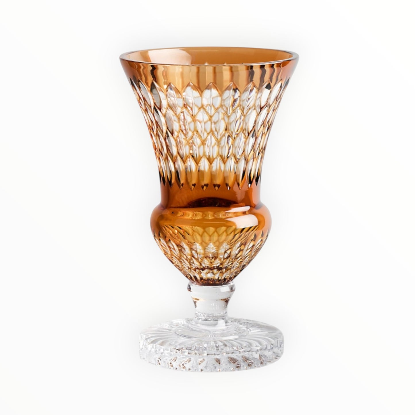 VASE EMPIRE LE LOUVRE AMBER H 45.0 CM