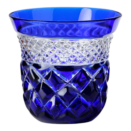 verre à coffee cup cristal George bleu 