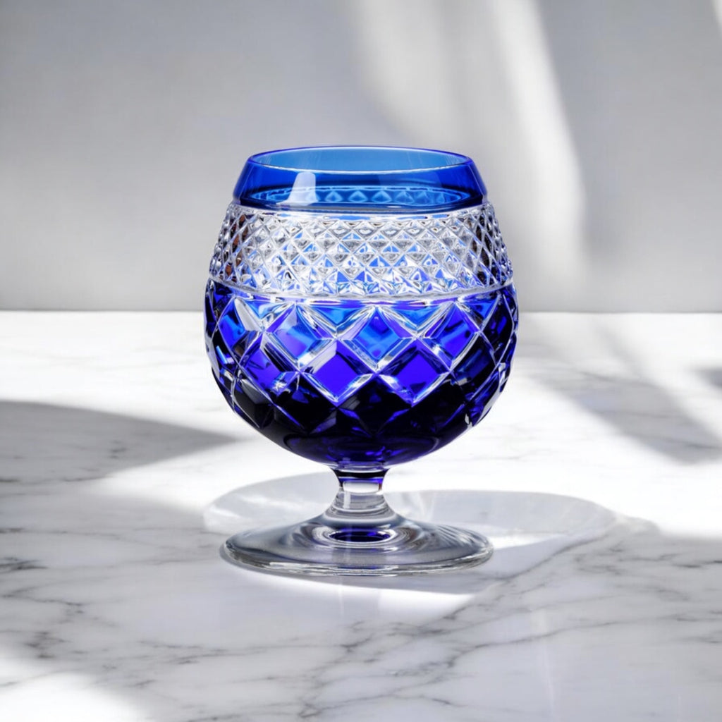 verre a cognac bleu studio 