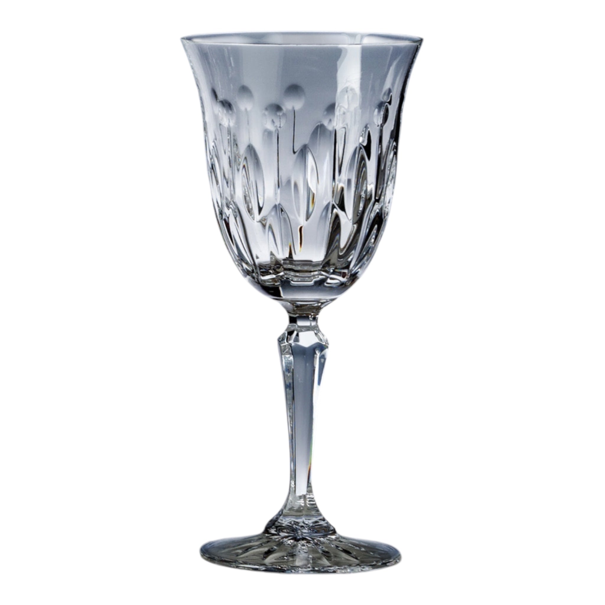 verre a pied , vin rouge et eau Barcelone 