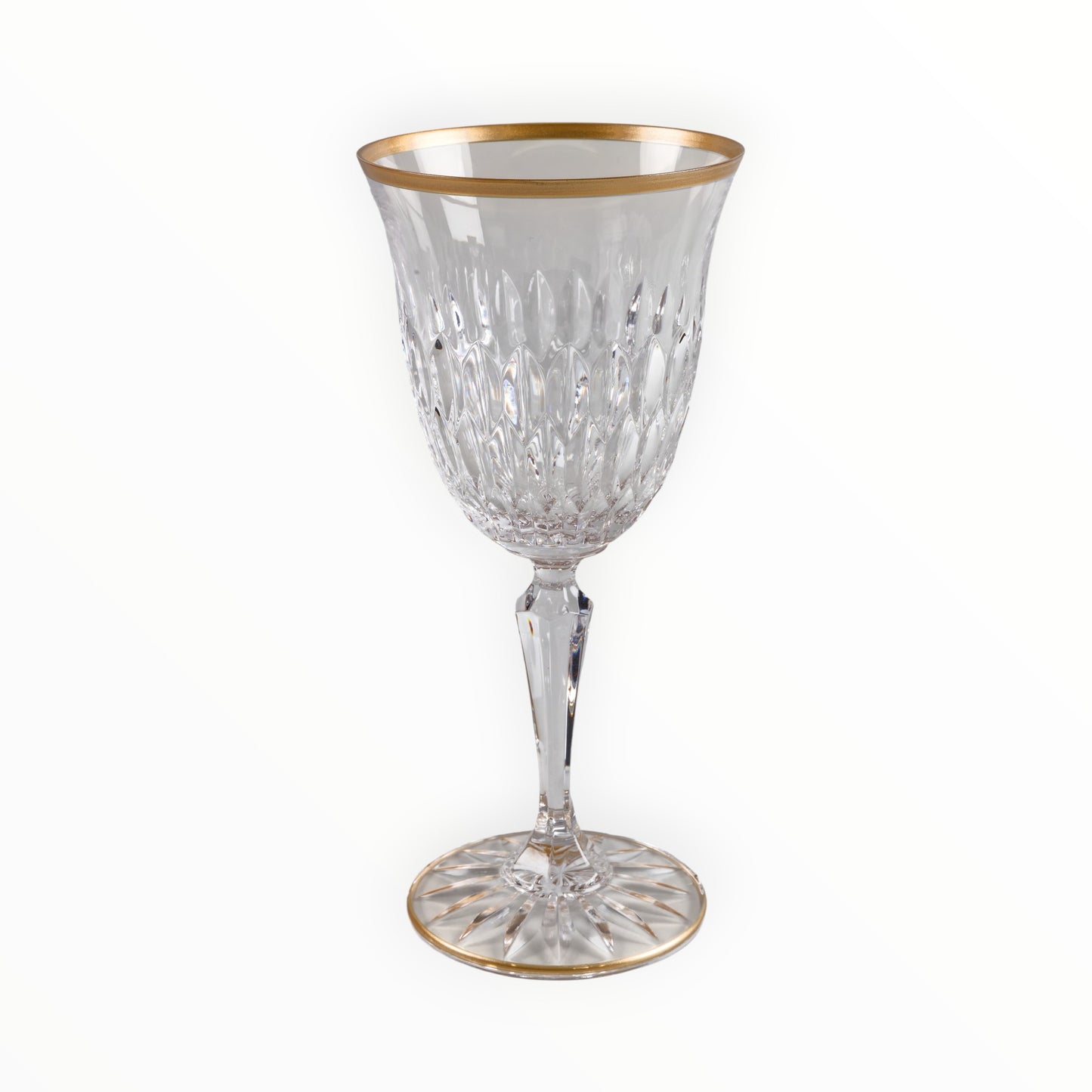 Verre à vin Louvre filet or cristal 