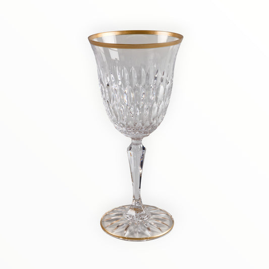 Verre à vin Louvre filet or cristal 