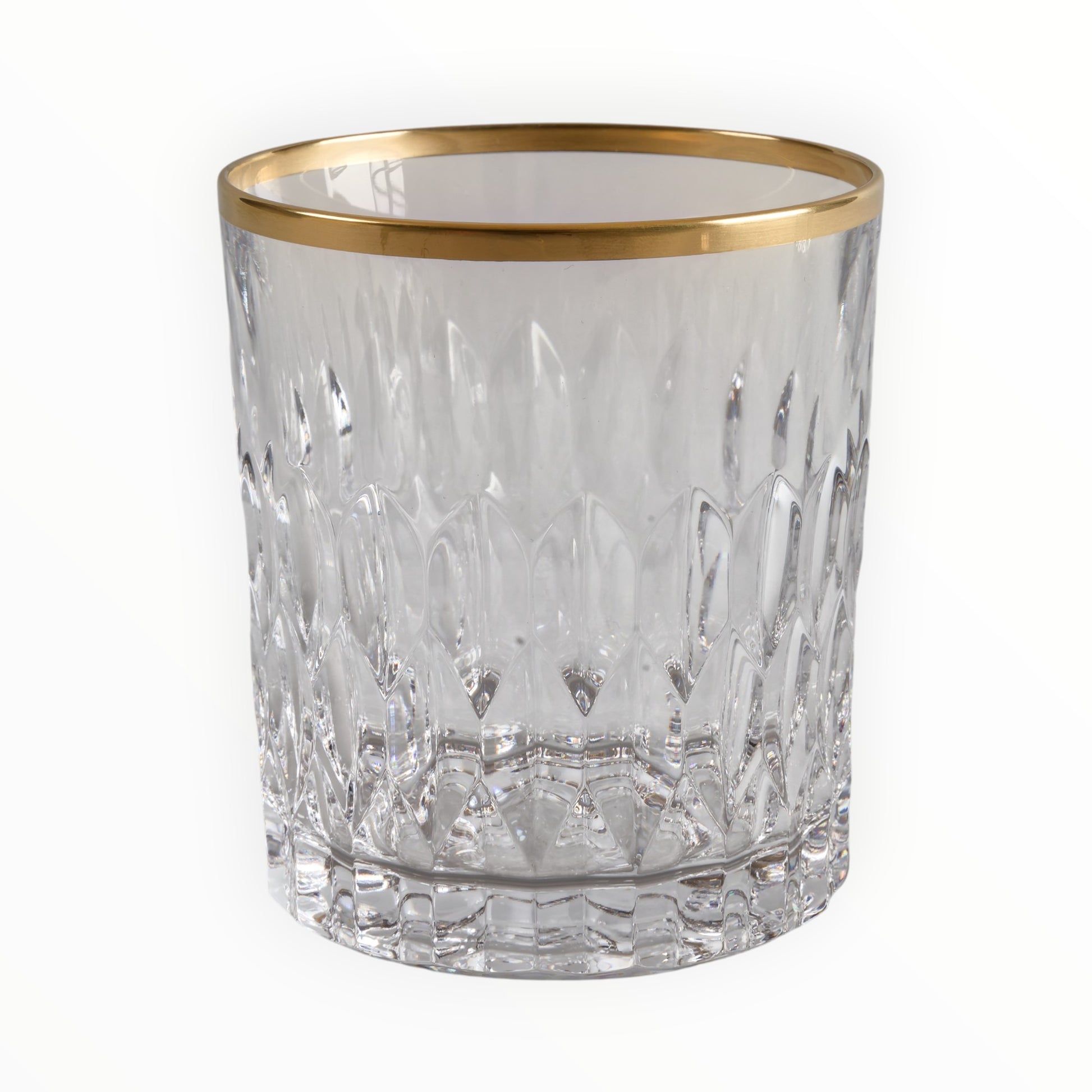 Verre à whisky filet or louvre