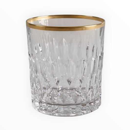 Verre à whisky filet or louvre