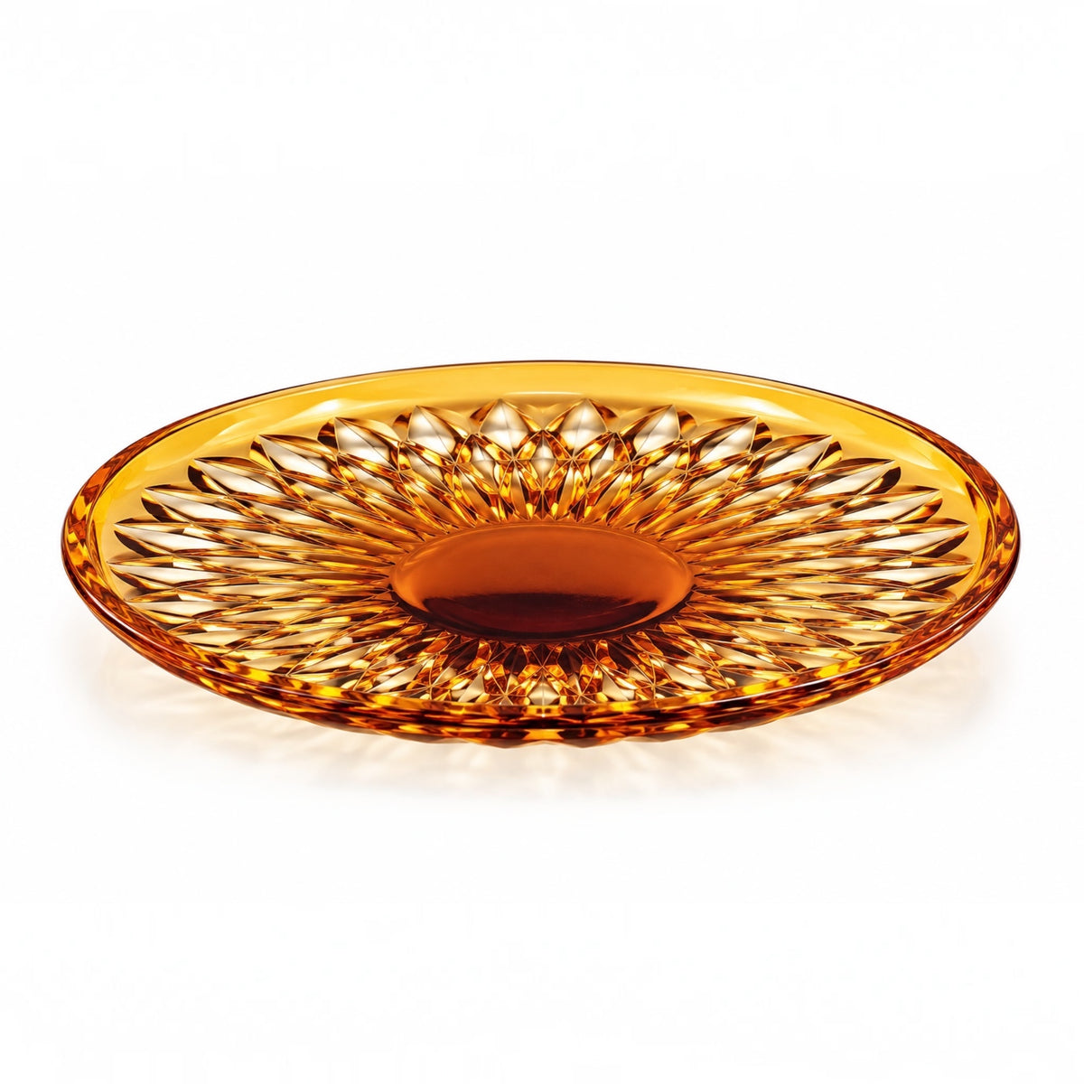 Assiette Louvre Ambre Cristal 15 cm