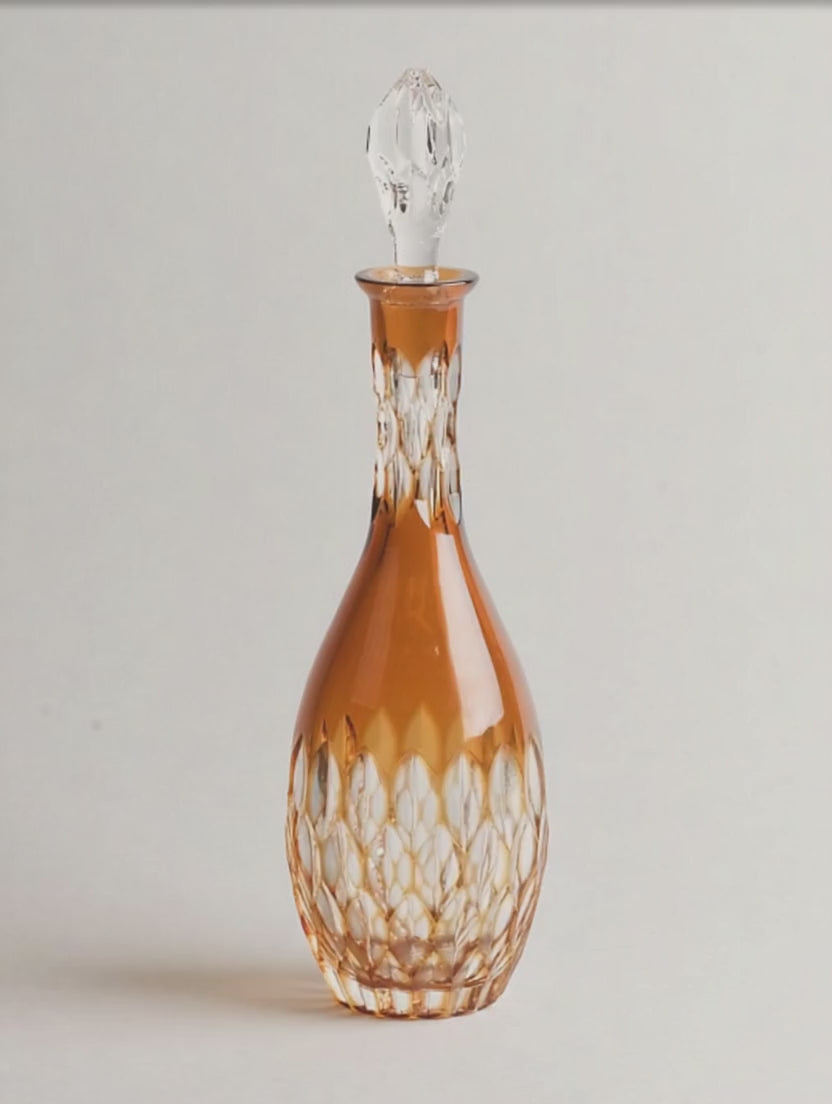 Carafe à vin - Louvre ambre cristal