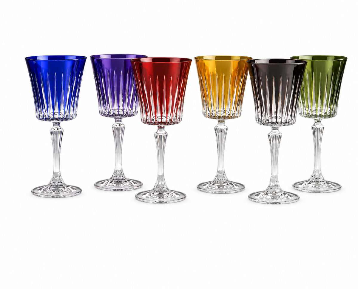 Boite de 6 verres à vin rouge 25 cl - Timeless couleurs