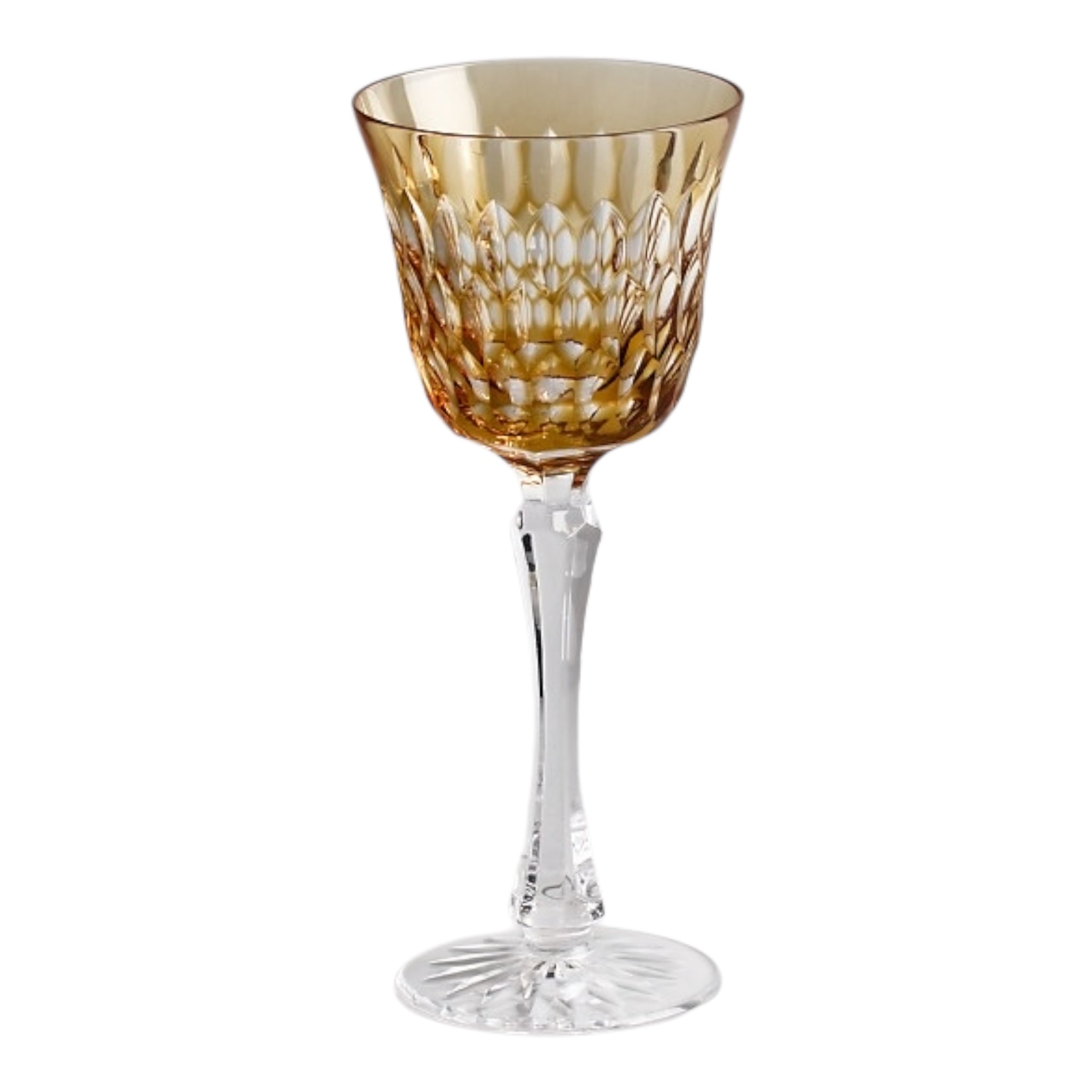 Coffret 6 verres à vin rouge - Louvre Ambre Cristal