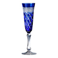 Verre à flûtes cristal George n°7 bleu