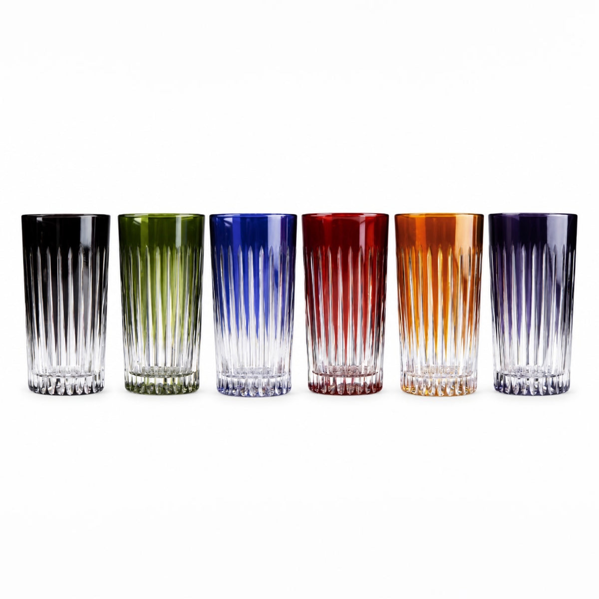 Boite de 6 verres Timeless Couleurs - Cristal sans plomb